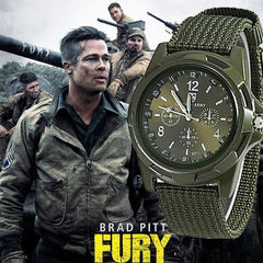 Luxury Men Military Army Bomber Pilot Canvas Strap Sports Men Boy Wrist Watch Men Nylon Analog Quartz Clock Relogio Masculino