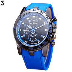 New sport watch montre homme Men\'s Fashion Casual Sport Round Dial Silicone Strap Analog Quartz Wrist Watch digital watch