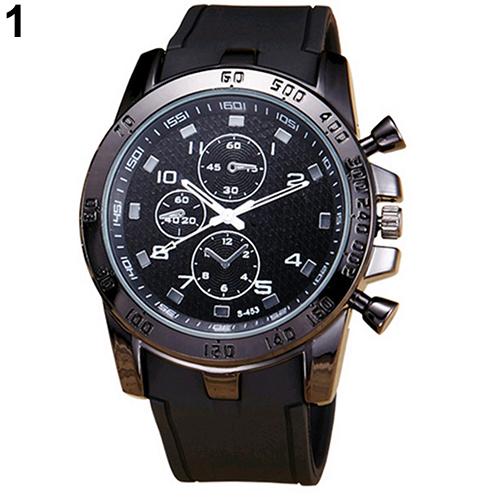 New sport watch montre homme Men\'s Fashion Casual Sport Round Dial Silicone Strap Analog Quartz Wrist Watch digital watch