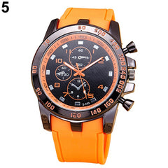 New sport watch montre homme Men\'s Fashion Casual Sport Round Dial Silicone Strap Analog Quartz Wrist Watch digital watch