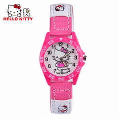 Cute Pink Simple Watches Girl Lovely Cartoon Watch Kids Children Student Leather Quartz Watch Baby Clock Gift Boys montre enfant