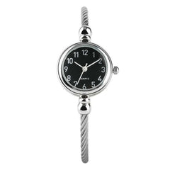 Unique Women Bracelet Watch Little Smooth Dial Top Luxury Silver Slim Strap Korean Retro Art Female Clock Quartz Watch Gift Hour