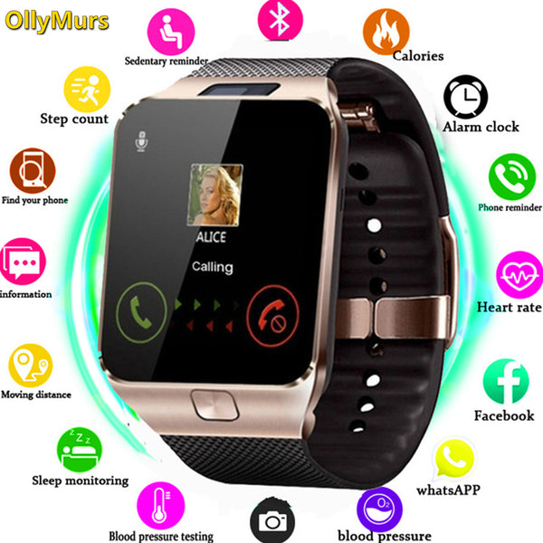 2019 New Bluetooth Smart Watch DZ09 Smartwatch TF SIM Camera Men Women Sport Wristwatch for Samsung Huawei Xiaomi Android Phone