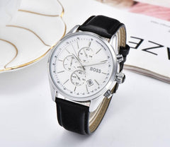 2019 Boss Watch Luxury Mens watches quartz stopwatch all function all pointers work boss waterproof man chronograph