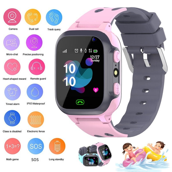 kids call Kids Smart Watch for children SOS Antil-lost Waterproof Smartwatch Baby 2G SIM Card Clock Location Tracker watch