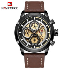 NAVIFORCE Brand Luxury Men's Analog Quartz Wrist watches Man Fashion Sport Chronograph Watch Men Clock Relogio Masculino 2019