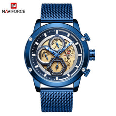 NAVIFORCE Brand Luxury Men's Analog Quartz Wrist watches Man Fashion Sport Chronograph Watch Men Clock Relogio Masculino 2019