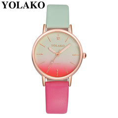 YOLAKO New Arrival Thin Leather Casual Luxury Woman Watch Ladies Quartz Watch Female Bracelet Women Watches Colok Reloj 933