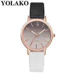 YOLAKO New Arrival Thin Leather Casual Luxury Woman Watch Ladies Quartz Watch Female Bracelet Women Watches Colok Reloj 933