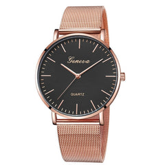 Women New Business Watch Black Mesh Band Stainless Steel Analog Quartz Wristwatch Lady Female Luxury Watches Montre Femme