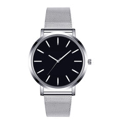 Women New Business Watch Black Mesh Band Stainless Steel Analog Quartz Wristwatch Lady Female Luxury Watches Montre Femme