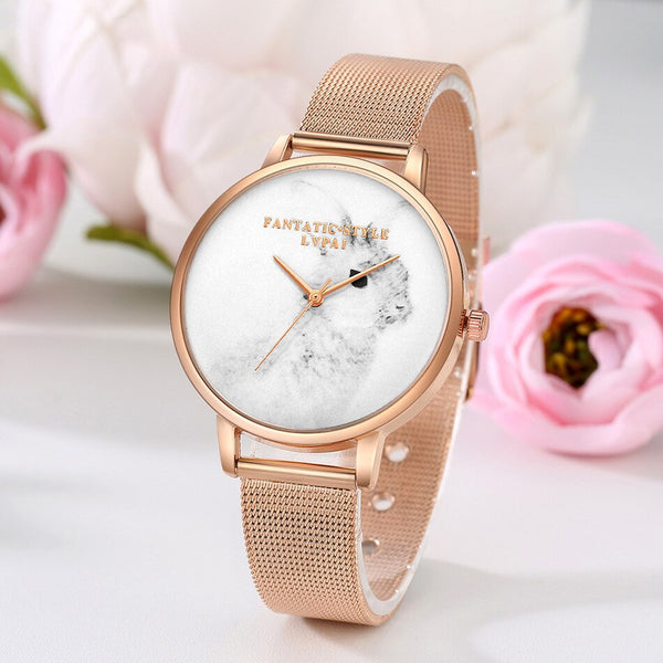 rose gold Luxury/fashion stainless steel bracelet Ladies watches Wristwatches Woman Lovely Rabbit Quartz Watches relogio feminio