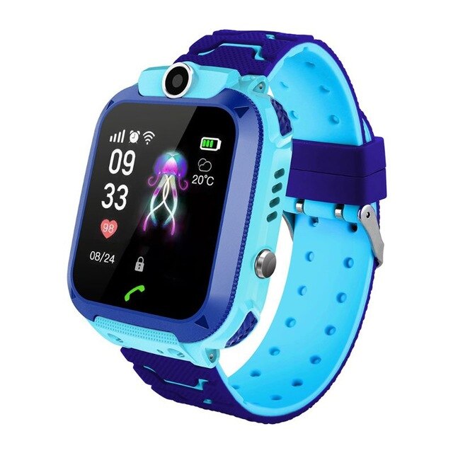 Waterproof New Q12 Smart Watch Multifunction Children Digital Wristwatch Baby Watch Phone For IOS Android Kids Toy Gift