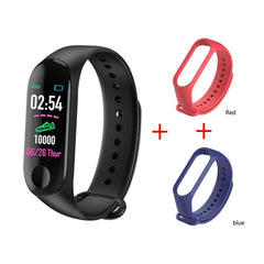 M3 Wristband Color Touch Screen Fitness Tracker Blood Pressure Heart Rate Monitor Smart Bracelet  Fitness smart band smart