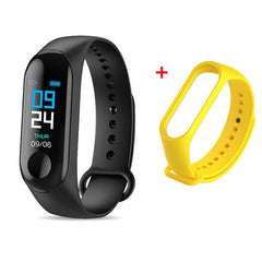 M3 Smart Bracelet Band Fitness Tracker Heart Rate Blood Pressure Messages Reminder Color Screen Waterproof Sport Wristband