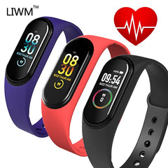 LIWM Smart Bracelet Sport Fitness Tracker Smart Watch armband Heart Rate Monitor Smartband Monitor Smart band Waterproof Blood