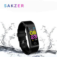 115 Plus Smart Wristband Blood Pressure Watch Fitness Tracker Heart Rate Monitor Band Smart Activity Tracker Bracelet