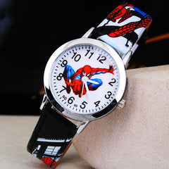 Ruislee Hot Sale SpiderMan Watch Cute Cartoon Watch Kids Watches Rubber Quartz Watch Gift Children Hour reloj montre relogio