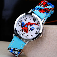 Ruislee Hot Sale SpiderMan Watch Cute Cartoon Watch Kids Watches Rubber Quartz Watch Gift Children Hour reloj montre relogio