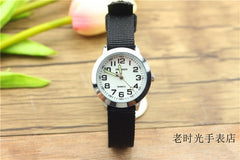 simple design boys and girls learn to time number quartz watch kids luminous hands tutor nylon sports gift Dibujos de reloj