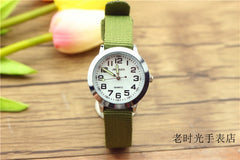 simple design boys and girls learn to time number quartz watch kids luminous hands tutor nylon sports gift Dibujos de reloj