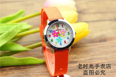 simple design boys and girls learn to time number quartz watch kids luminous hands tutor nylon sports gift Dibujos de reloj