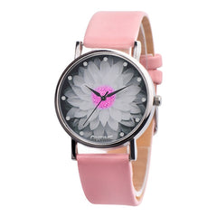 New Fashion Ladies Watch Womens Flower Casual Leather Analog Quartz Wrist Watches Quartz Clock Gifts Relogio Feminino 2019 Q60