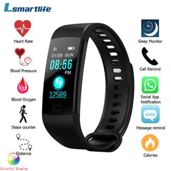 Y5 Bluetooth Smart Bracelet Hear Rate Blood Pressure Monitor Smart Band Color Screen Women Men Sport Fitness Track Pedometer