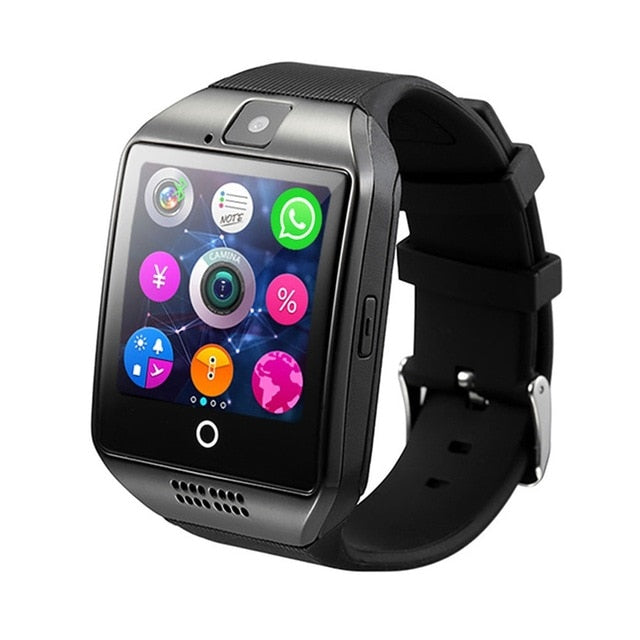 Smart Watch With Camera, Q18 Bluetooth Smartwatch SIM TF Card Slot Fitness Activity Tracker Sport Watch For Android