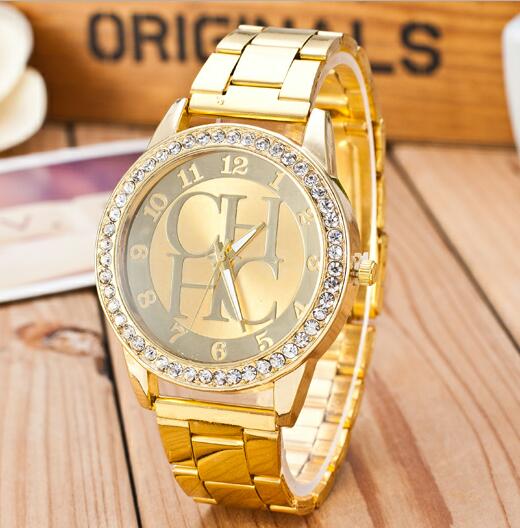 2019 New Watches Women Fashion Quartz Watch Ladies Watches Luxury Crystal Gold Stainless Steel Wristwatches Relogio Feminino Hot