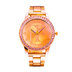 2019 New Watches Women Fashion Quartz Watch Ladies Watches Luxury Crystal Gold Stainless Steel Wristwatches Relogio Feminino Hot