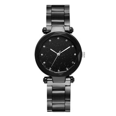 2019 Women Steel Watches Black Bracelet Watch Ladies Casual Quartz Stainless Band Marble Strap Dress Watch Relogio Feminino