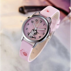 NEW arrive Cute Cheese Cat Pattern Kids Watch Quartz Analog Child Watches For Boys Girls Student Clock Gift Relogio Feminino