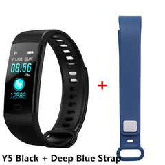 Y5 Bluetooth Smart Bracelet Hear Rate Blood Pressure Monitor Smart Band Color Screen Women Men Sport Fitness Track Pedometer