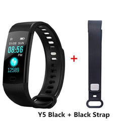 Y5 Bluetooth Smart Bracelet Hear Rate Blood Pressure Monitor Smart Band Color Screen Women Men Sport Fitness Track Pedometer