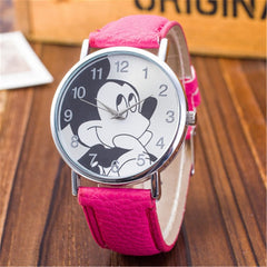 Children Women Ladies Girl Quartz Watches Fashion Leather Kids Wrist Watch Clock cartoon female relogio feminino 8O55