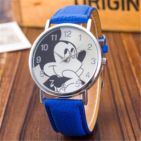 Children Women Ladies Girl Quartz Watches Fashion Leather Kids Wrist Watch Clock cartoon female relogio feminino 8O55