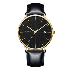 Fashion Business Watch Men Luxury Brand Gold Black Mesh Steel Quartz Watch for Man Minimalist Wrist Watches Relogio Masculino