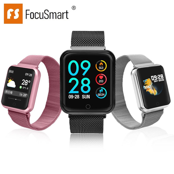 2019 Focusmart New P68 Smart Watch Multilingual Word Library Real-time Heart Rate Measurement Intelligent Reminder Smart Watch