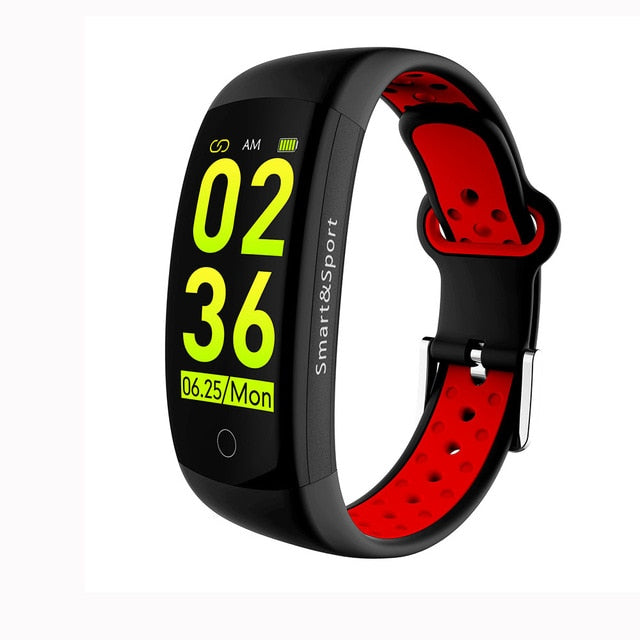 Q6S Smart Bracelet Blood Pressure Heart Rate Monitor Smartband Wristband Waterproof Sports Fitness Colors 3D dynamic Watch Band