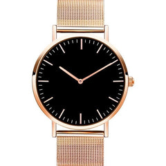 Women New Business Watch Black Mesh Band Stainless Steel Analog Quartz Wristwatch Lady Female Luxury Watches Montre Femme