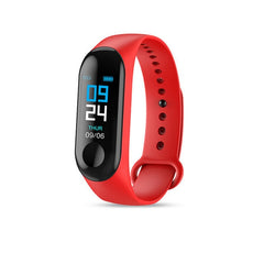 M3 Smart Bracelet Band Fitness Tracker Heart Rate Blood Pressure Messages Reminder Color Screen Waterproof Sport Wristband