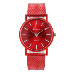 Geneva Women Top Brand Luxury Watch Woman's Bracelet Stainless Steel Delicate Dial Ladies Dress Clock Relogio Feminino Gift Q