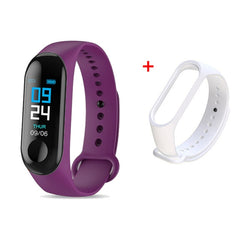 M3 Smart Watch Bracelet Band Fitness Tracker Messages Reminder Color Screen Waterproof Sport Wristband For men women