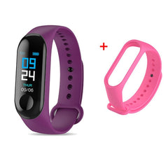 M3 Smart Watch Bracelet Band Fitness Tracker Messages Reminder Color Screen Waterproof Sport Wristband For men women