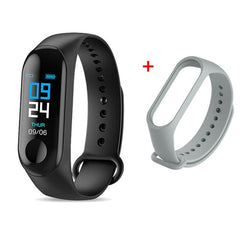 M3 Smart Watch Bracelet Band Fitness Tracker Messages Reminder Color Screen Waterproof Sport Wristband For men women