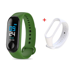 M3 Smart Watch Bracelet Band Fitness Tracker Messages Reminder Color Screen Waterproof Sport Wristband For men women